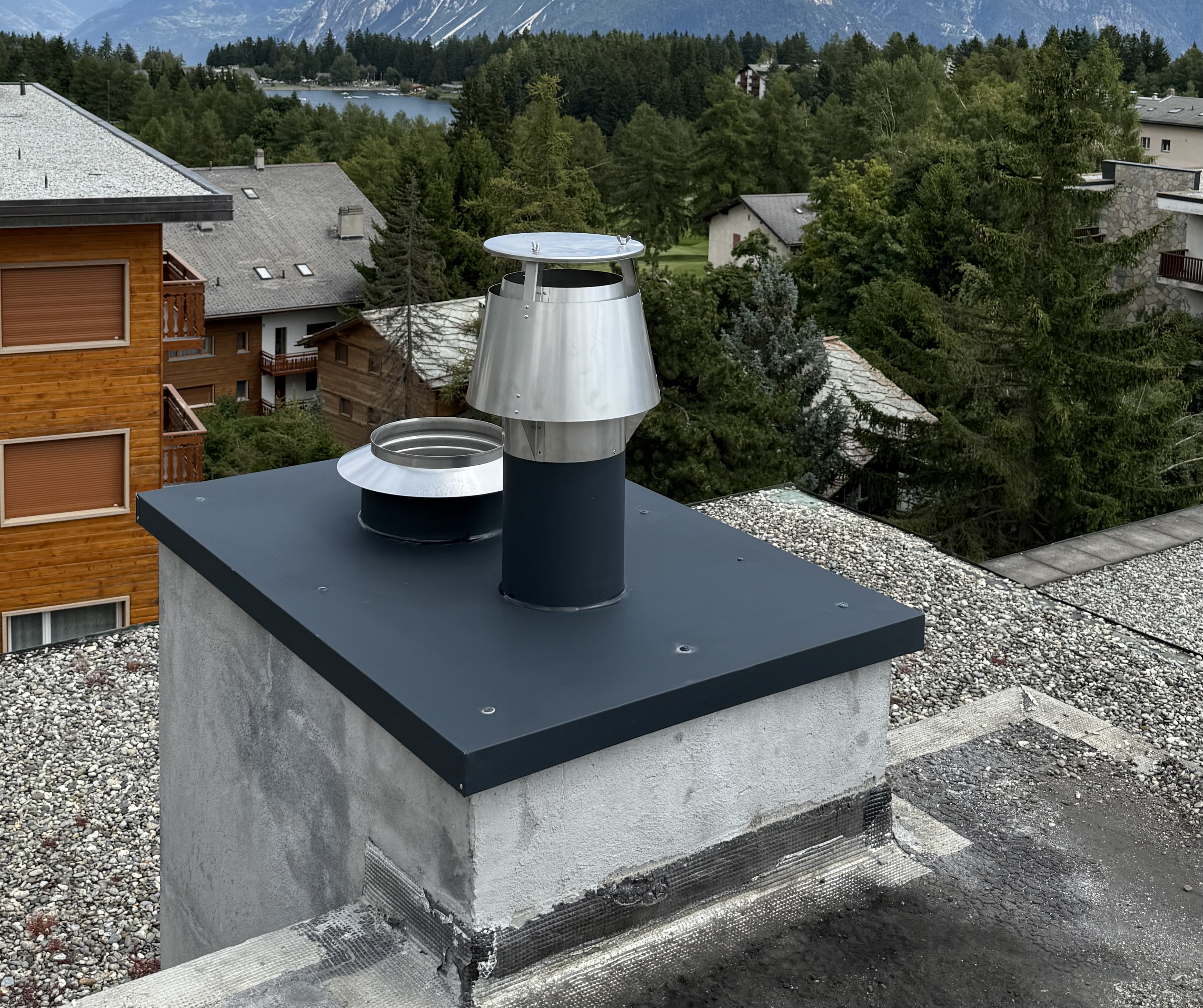 Réalisation - Amélioration du système d’extraction d’air d'une cheminée à gaz