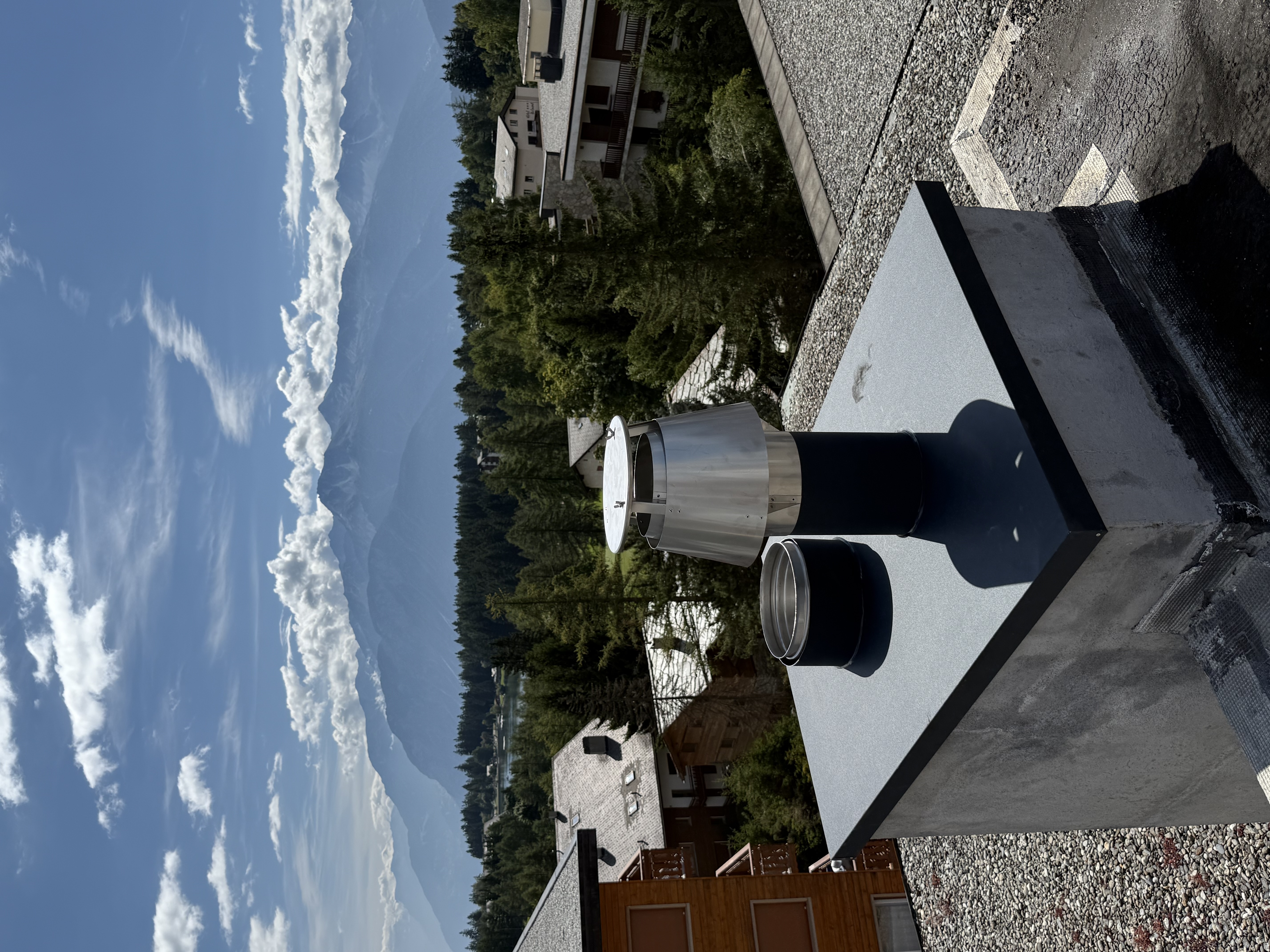 Amélioration du système d’extraction d’air d'une cheminée à gaz - Après